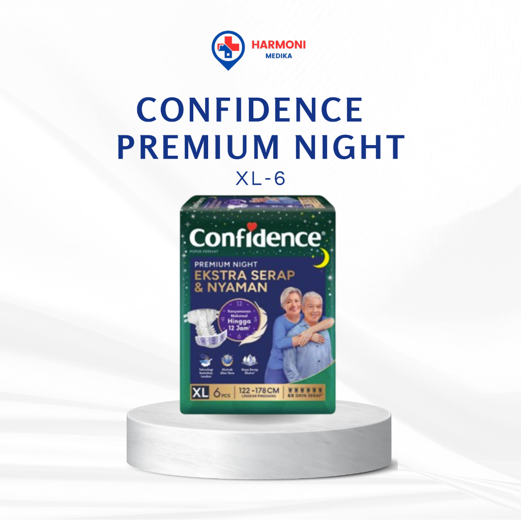 CONFIDENCE PREMIUM NIGHT XL6 - PAMPERS PEREKAT ORANG TUA BESAR