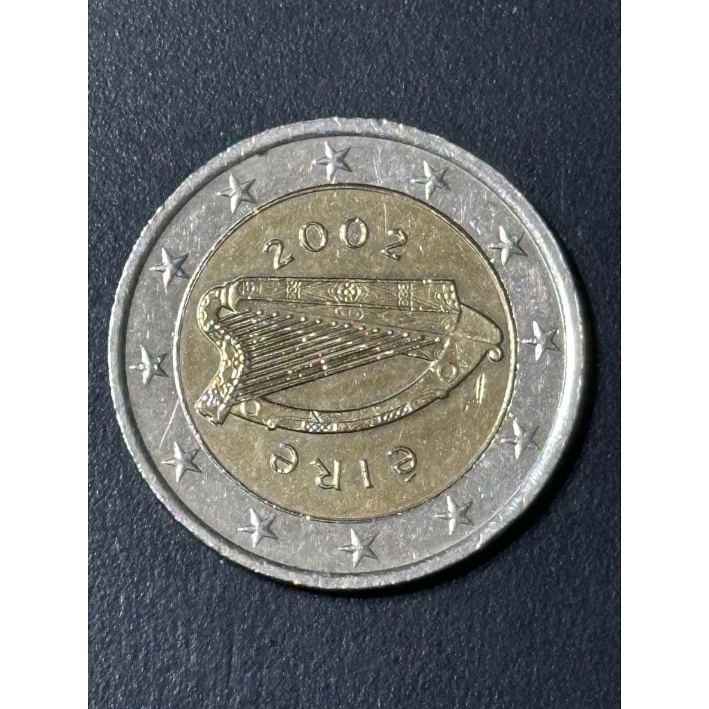 KOIN 2 EURO IRELAND CELTIC HARP RARE