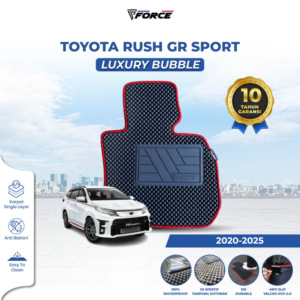 Karpet Mobil Toyota Rush GR Sport 2020-Now CUSTOM FIT Luxury Bubble EVA PREMIUM