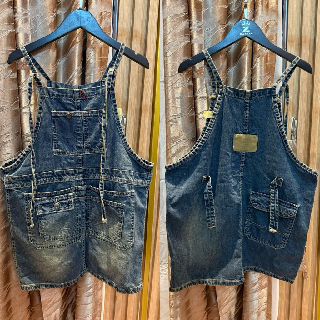 Jumpsuit rok jeans wanita import