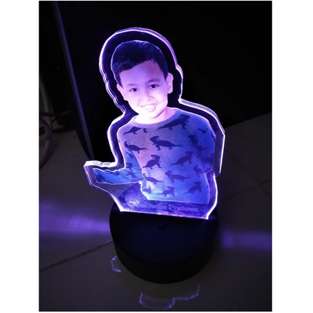 Lampu Hias Custom Foto LED 3D Print UV + Remot