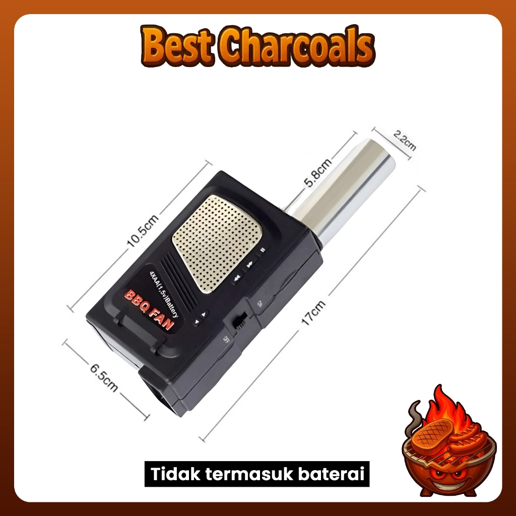 Kipas Angin Baterai BBQ Air Blower Electric