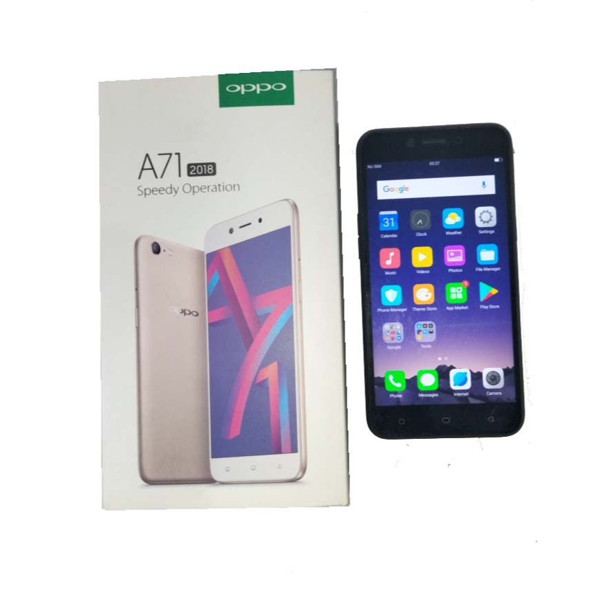 Preloved Bekas Handphone Android OPPO A71 2018 Original Non Service 2GB / 32 GB