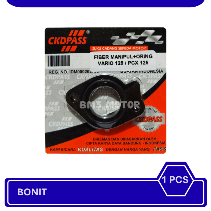 Bonit Ebonit Carburator + Oring Vario 125 Old Pcx 125