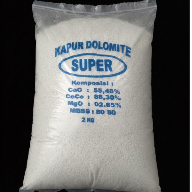 KAPUR DOLOMITE 2 Kg Kapur Dolomite Menetralkan PH Tanah