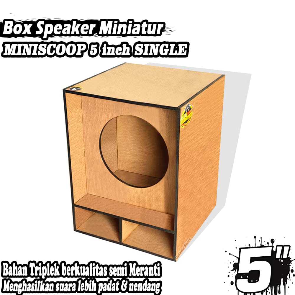 Box Speaker Miniatur Miniscoop 5 INCH
