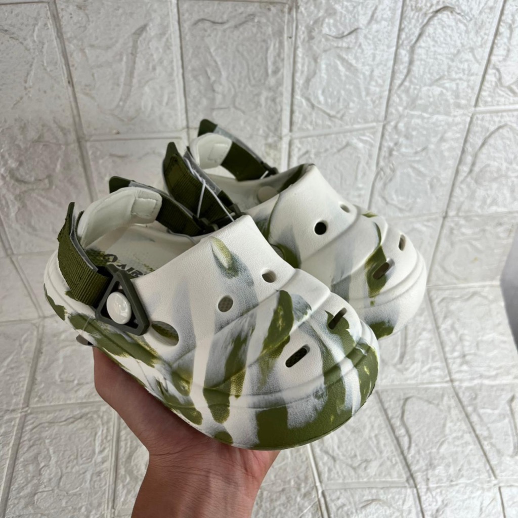 AIRWALK SANDAL ANAK UNISEX ANAK LAKI-LAKI DAN ANAK PEREMPUAN AIRWALK DASHA JR JUNIOR GREEN ARMY KIDS