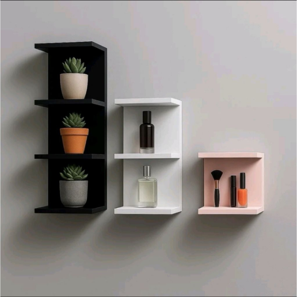 Rak Dinding Kosmetik Serbaguna / Rak Gantung Minimalis
