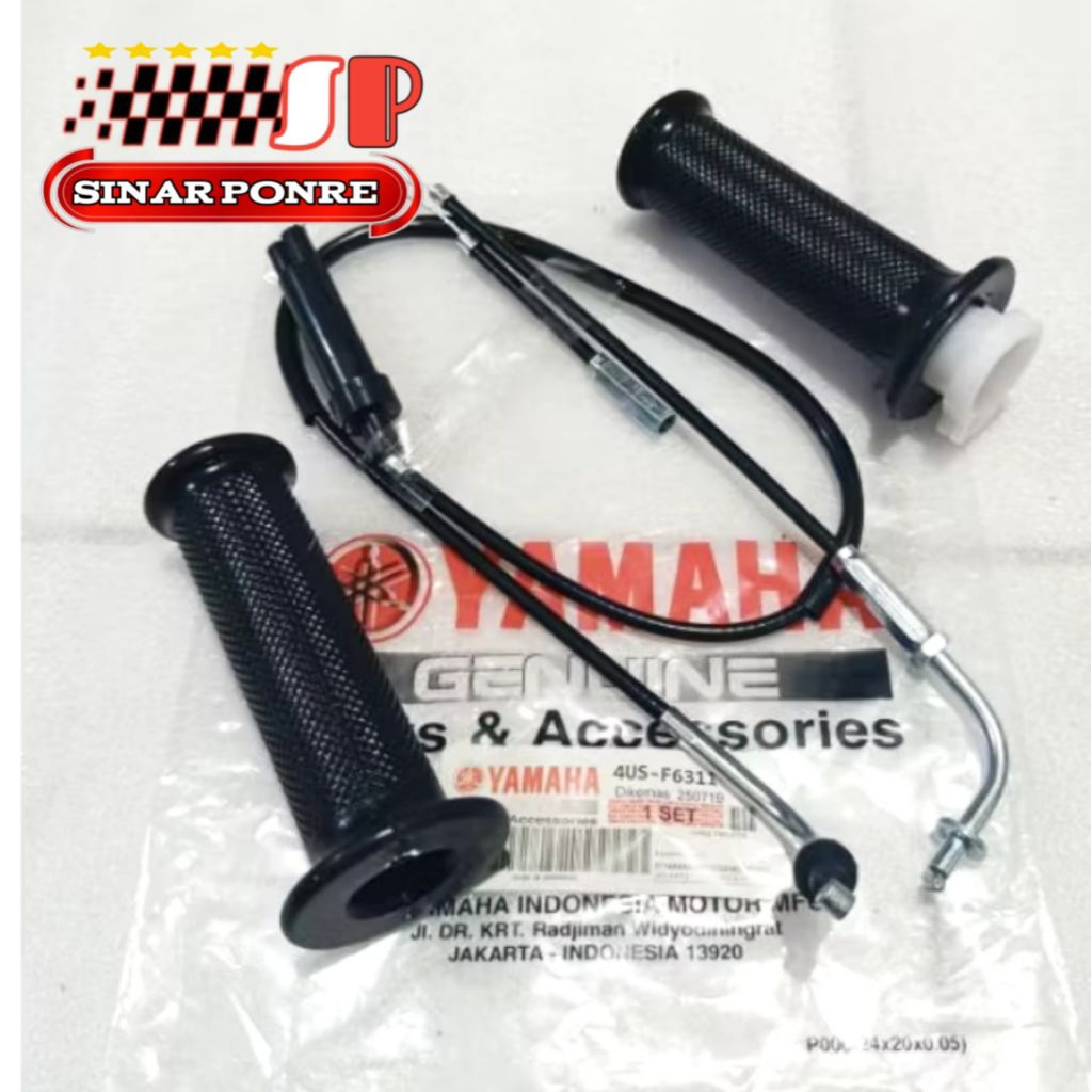 KABEL GAS + HANDGRIP ( 4US ) YAMAH FIZR FORCE THROTTLE CABLE TALI GAS