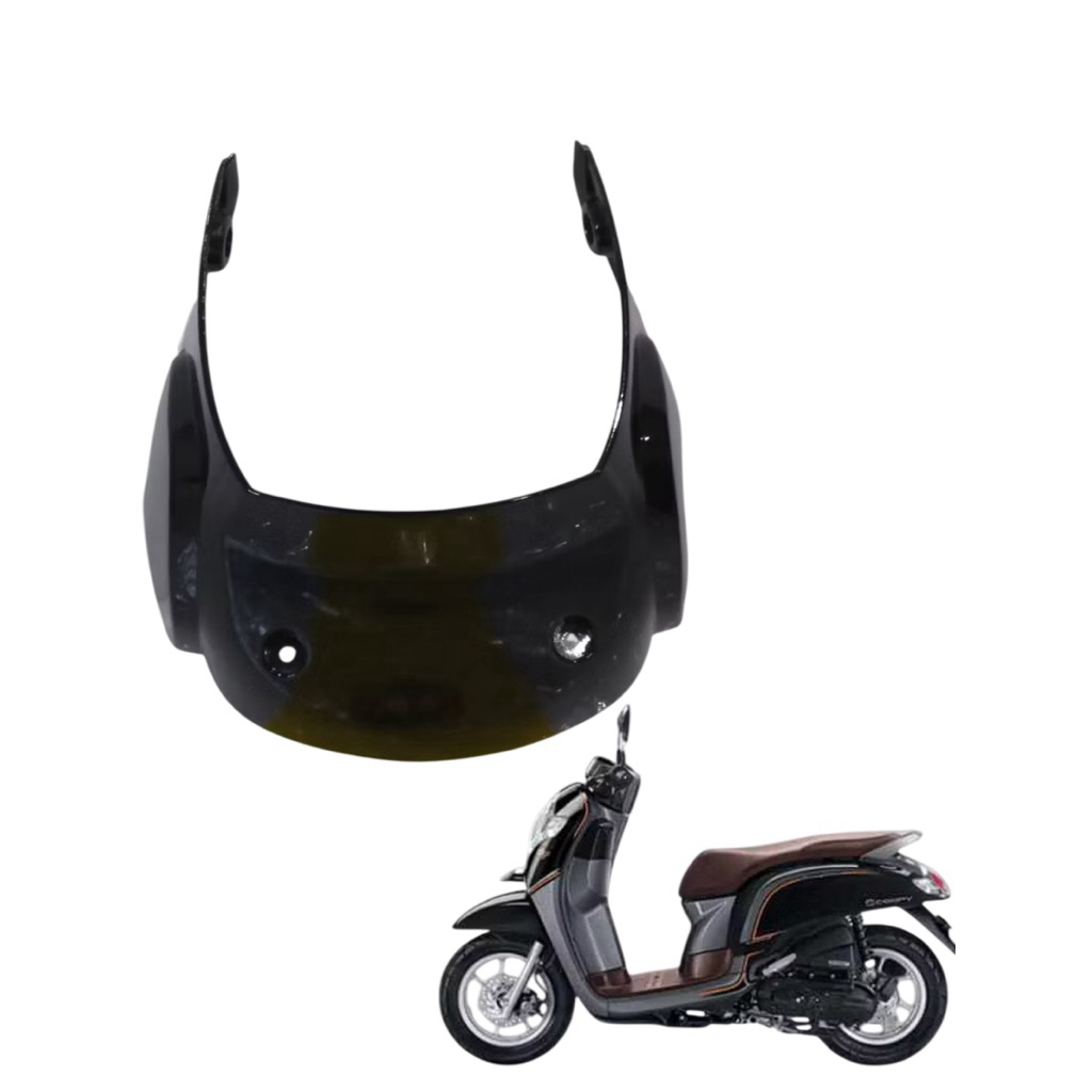 KAP BATOK LAMPU DEPAN BAWAH SCOOPY ESP 2017 HITAM VR