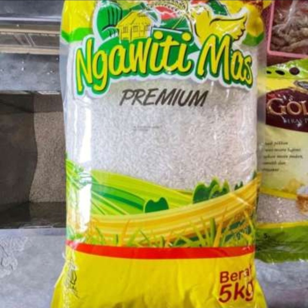 Beras Premium Ngawiti 5 kg - Pulen, Putih, Aroma Wangi