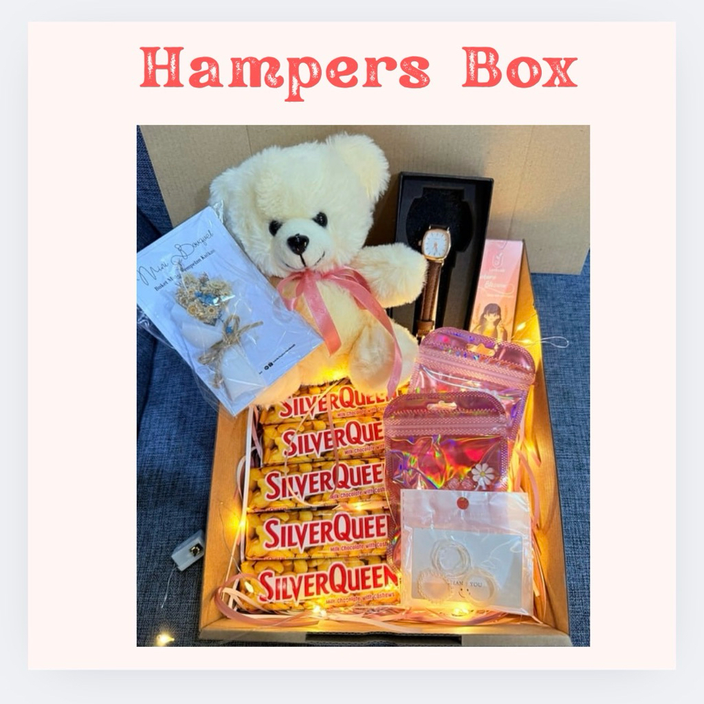 HAMPERS BOX SPECIAL SILVERQUEEN  // EDISI VALENTINE // BIRTHDAY // ANNIVERSARY // COKELAT DAIRYMILK 