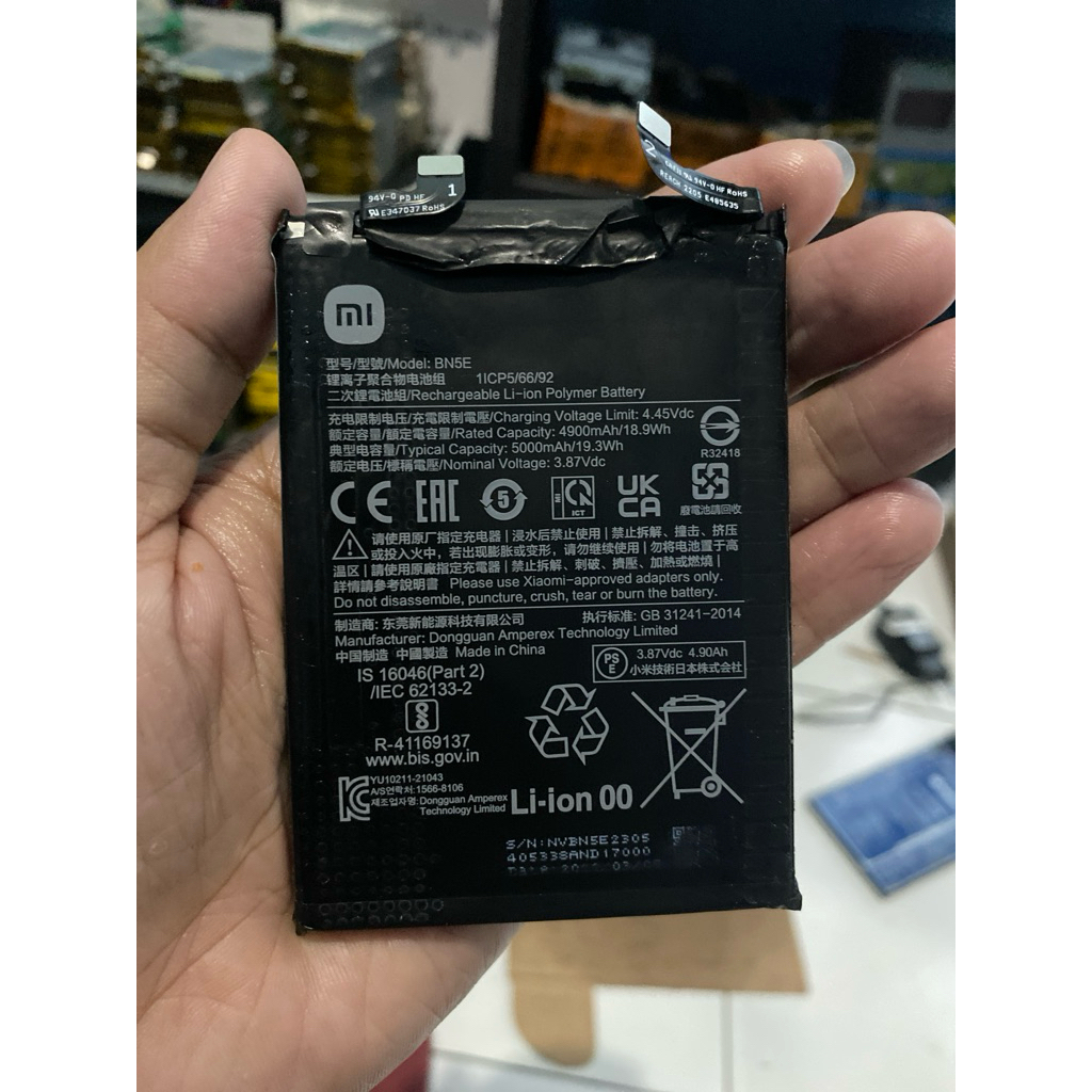 BATE XM NOTE 11 PRO 5G/12 PRO 4G BN5E original copotan