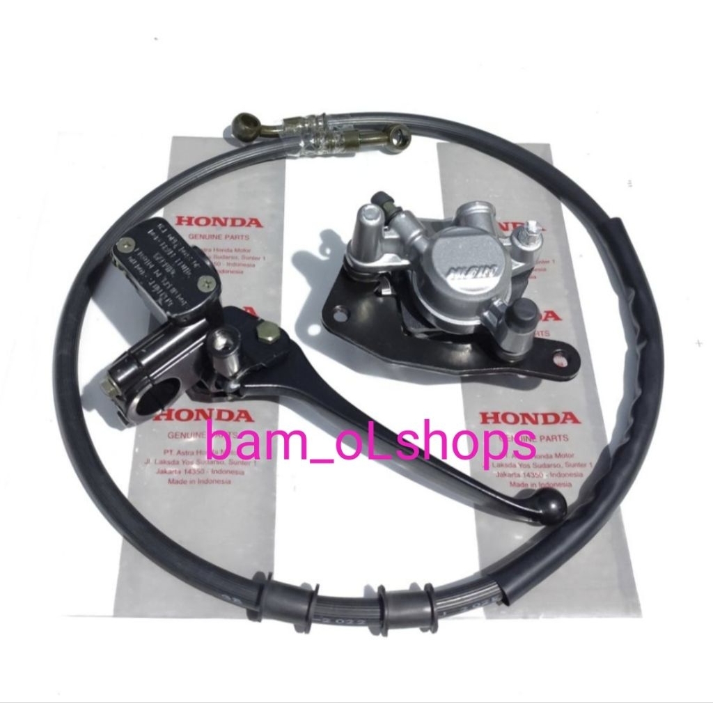 selang rem+master rem+kaliper depan honda beat karbu,beat pop,beat fi,beat esp