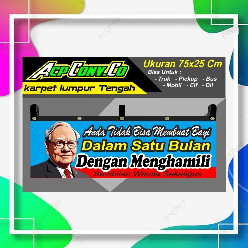 Kepet Lumpur Tengah Ukuran 75X25 Cm Bebas Request