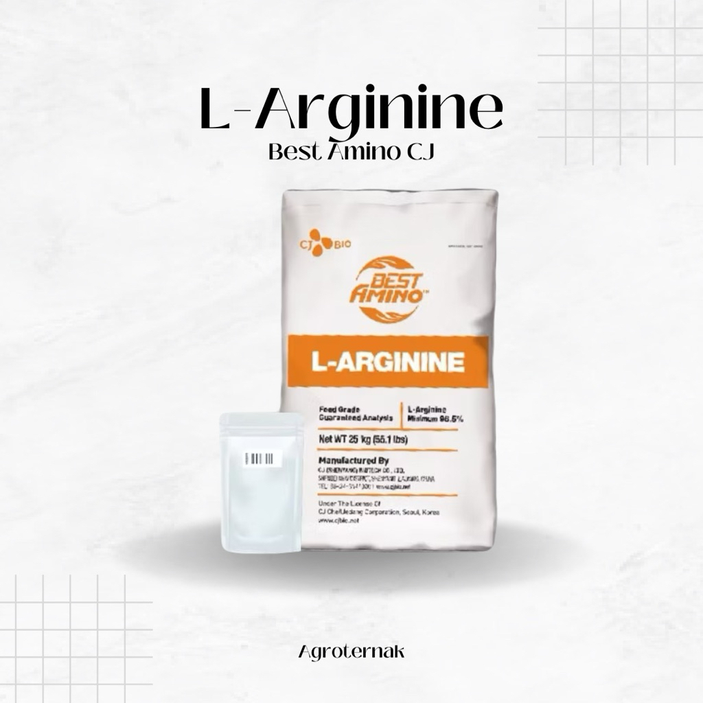 L-Arginine Best Amino 500g - Suplemen Pertumbuhan & Produktivitas Ternak