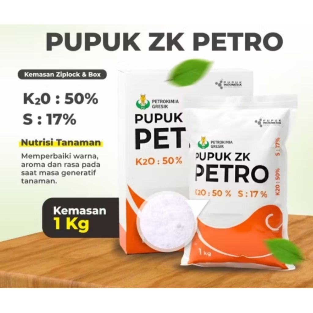 Pupuk Kalium ZK PETRO 1KG - Tingkatkan Kualitas Tanaman