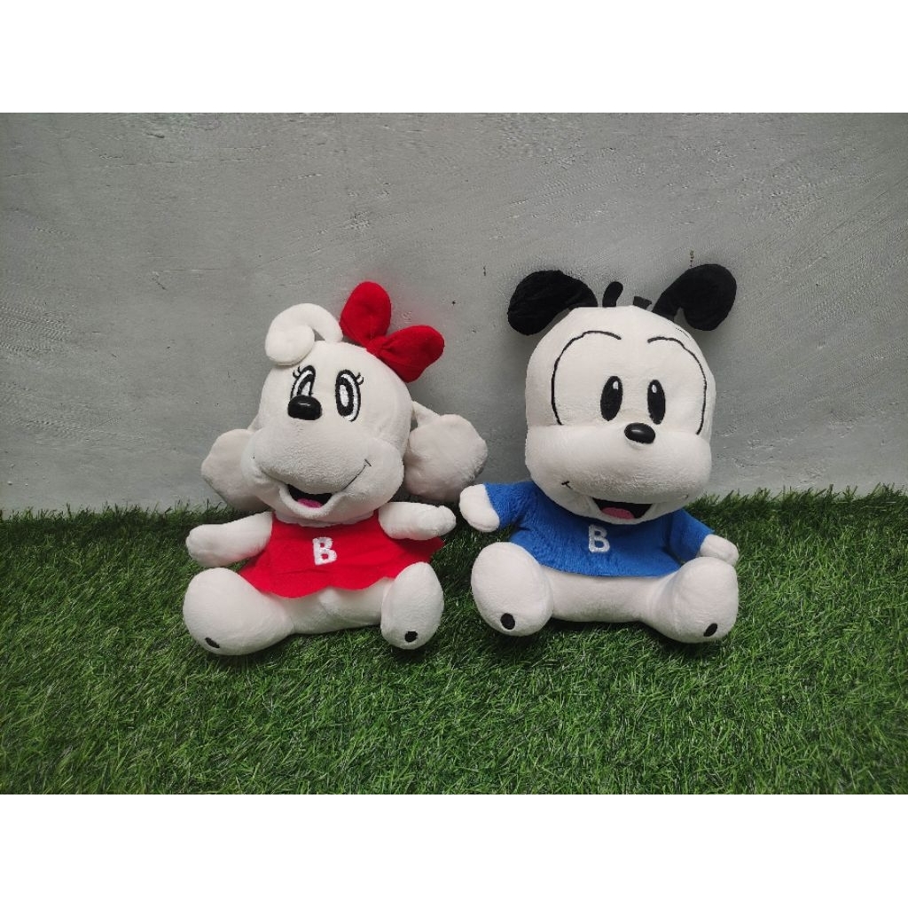 Boneka anjing/ guguk/ doggy bulir little bob dong sepasang original PL (lepas kolpri)