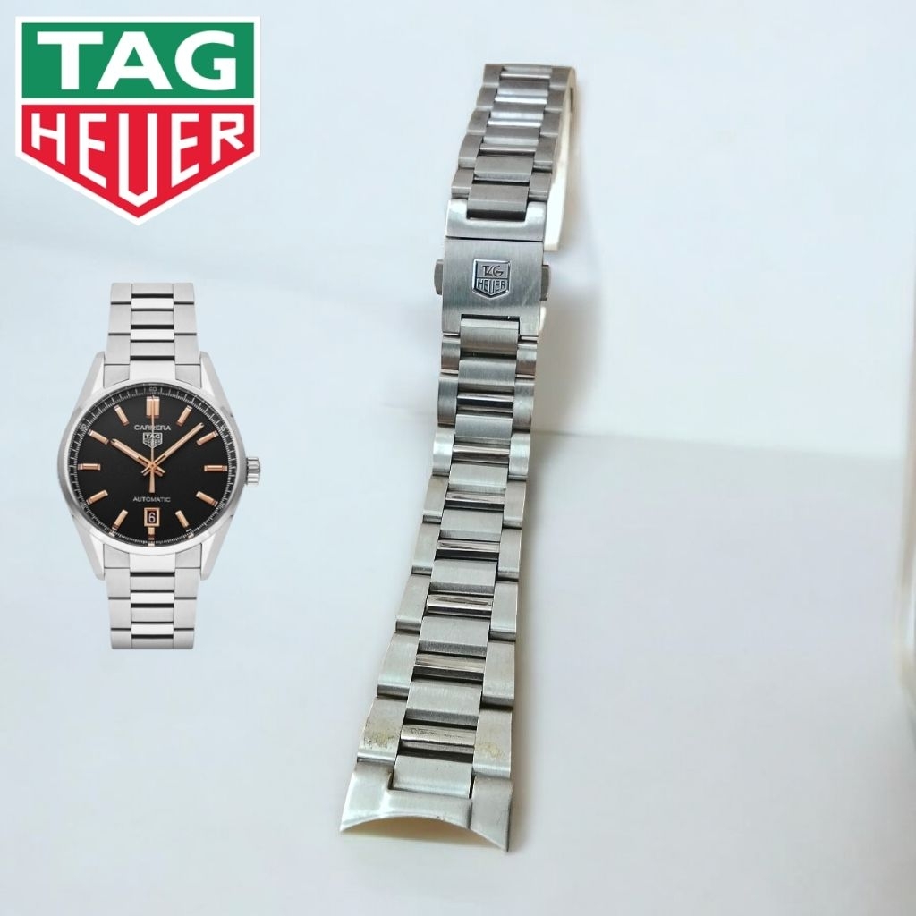 Rantai Jam Tangan Tag Heuer Carrera Stainless Steel 22mm 24mm