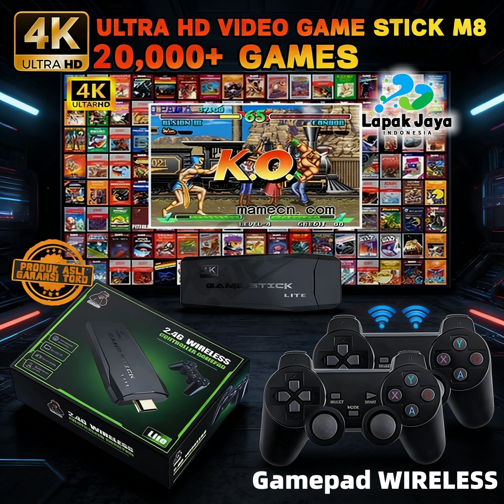 ps 2 full game + stick 2 Video Game Console 2.4G Double Wireless Controller Game Stick 4K 10000 game