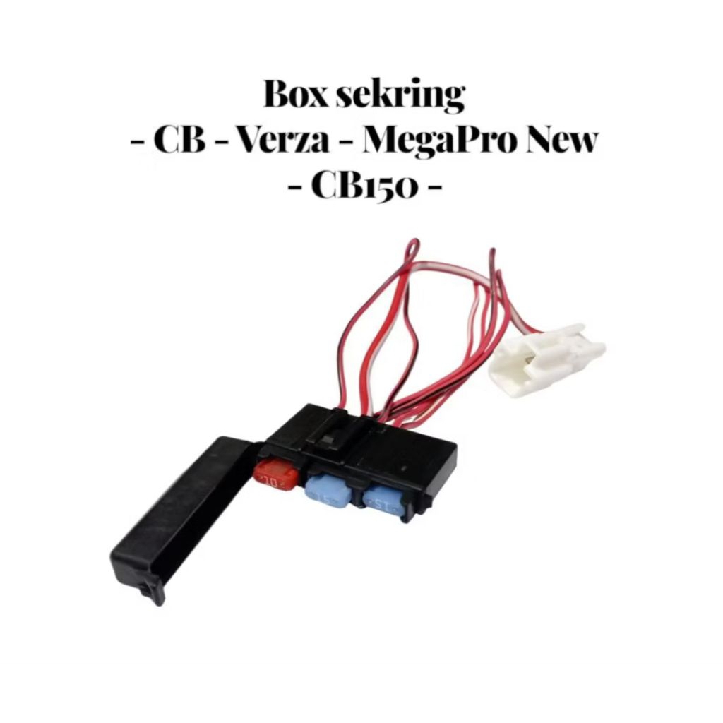 rumah sekring  fuse box untuk sepeda motor Honda Verza, CB 150, CBR 150, Mega Pro, Tiger, dan CRF 15