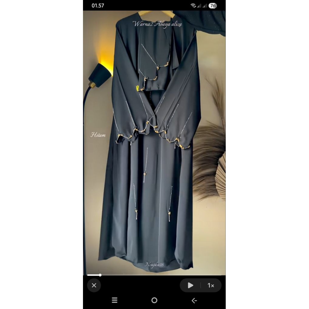 abaya outer caramel set pashmina