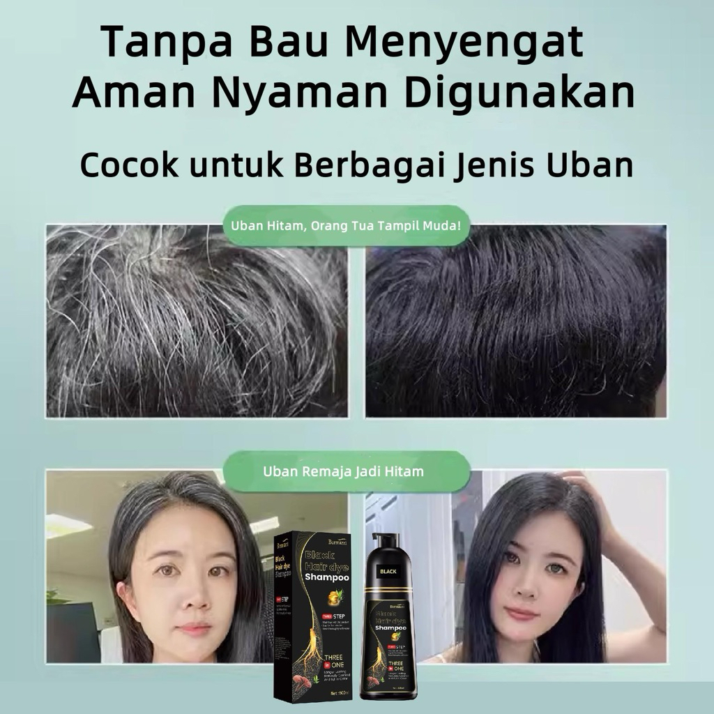 Semir Uban Instan Shampoo / Shampoo Warna rambut / Semir herbal shampoo