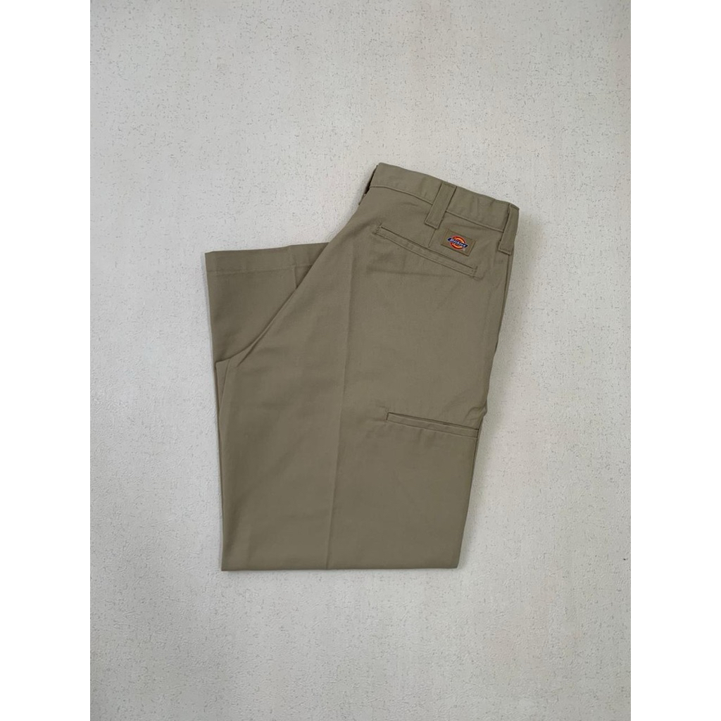 DICKIES - CELLPOCKET ORIGINAL FIT WORK PANTS KHAKI SIZE 34