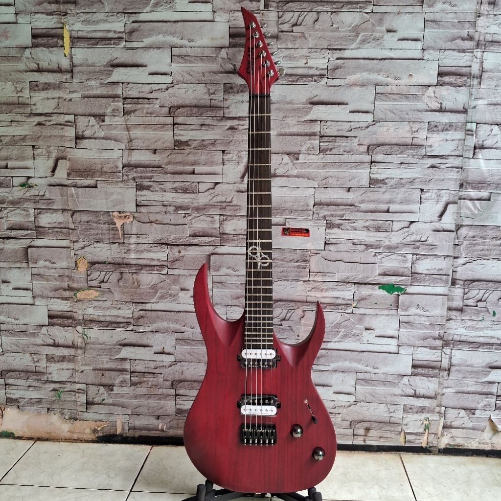 Gitar Solar A2.6TBR SK in Trans Blood Red Matte Gitar elektrik Solar With pickup Seymour Duncan Sh 6