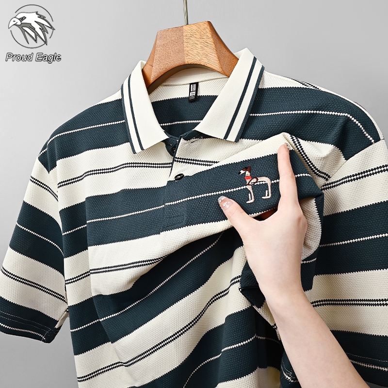 Proud Eagle polo shirt pria kaos kerah pria hem pria lengan pendek