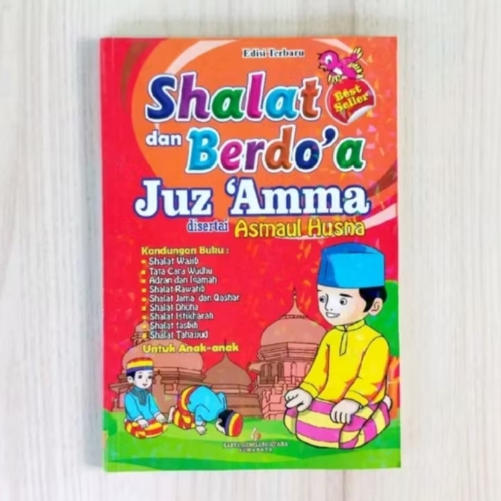 Buku Anak Tuntunan Sholat Wajib & Sunnah Anak Dilengkapi Juz Amma, Tata Cara Wudhu & Doa Harian KGU