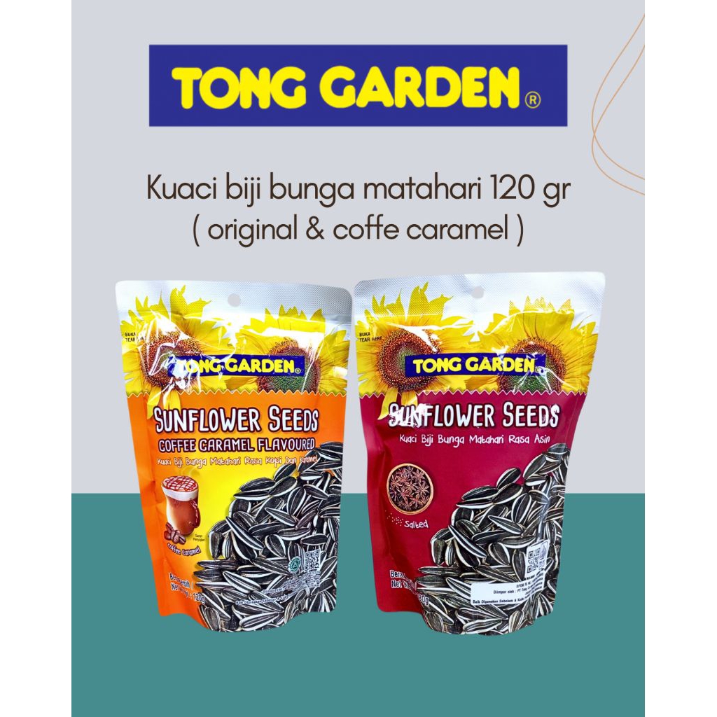 kuaci TONG GARDEN 120gr, biji bunga matahari. kuaci murah dan enak
