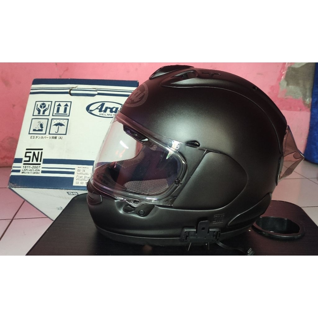 arai rx7x black flat