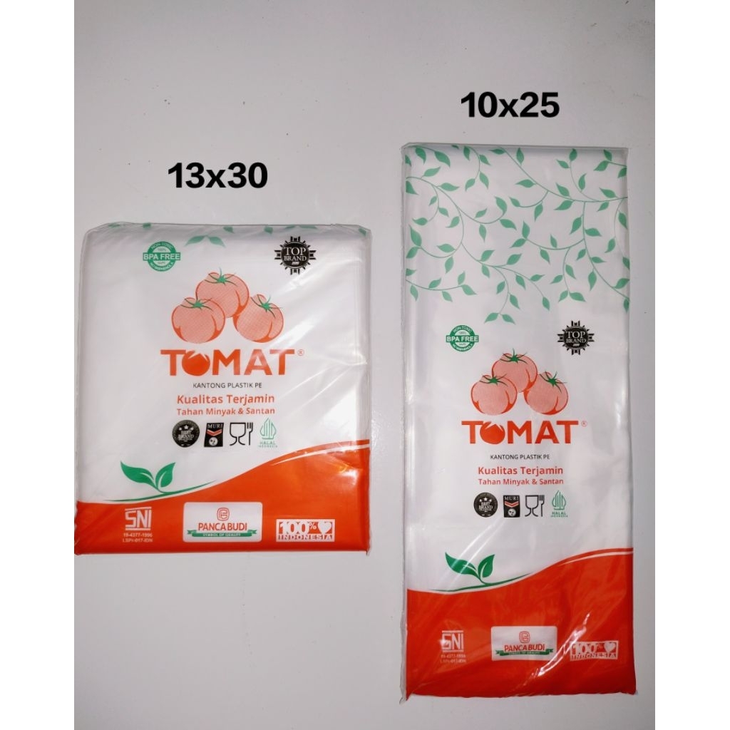 Plastik Tomat 13x30 , Tomat 10x25 / Plastik Es Batu 1kg