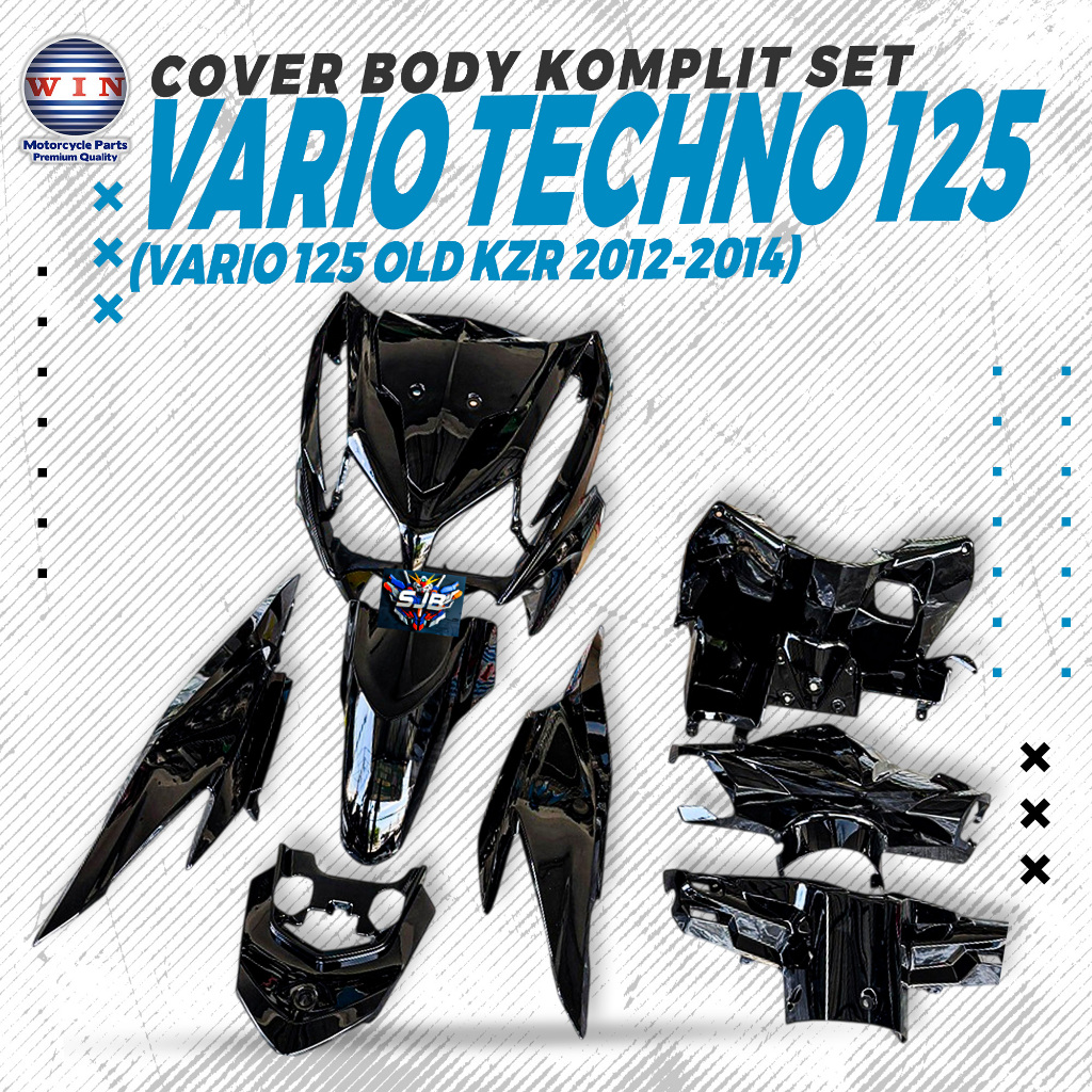 WIN BODY SET COMPLETE KAP BODY KOMPLIT FULL BODI KASAR HALUS VARIO TECHNO 125 VARIO 125 OLD 2012 201