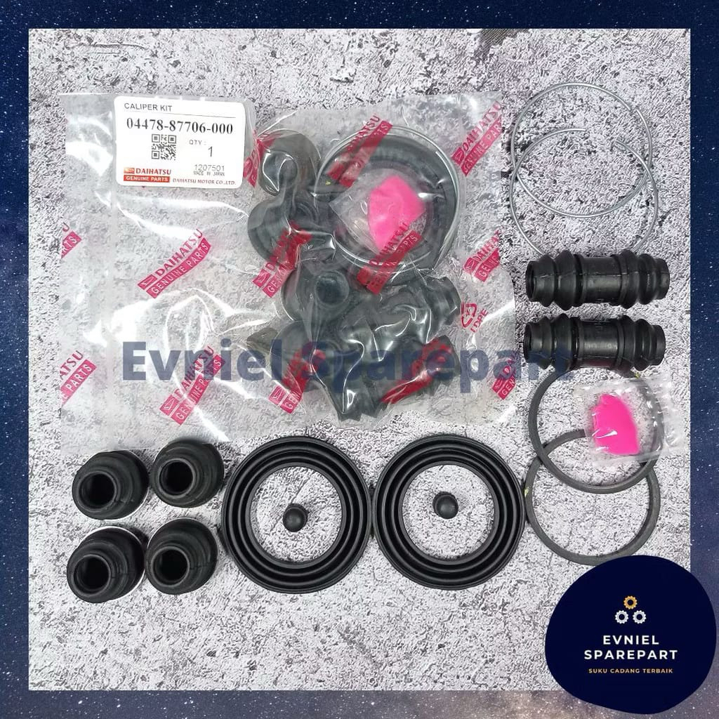 Caliper Kit Karet Seal Rem Cakram Depan Zebra S88 S89 S91 Espass Charade G10 (04478-87706)