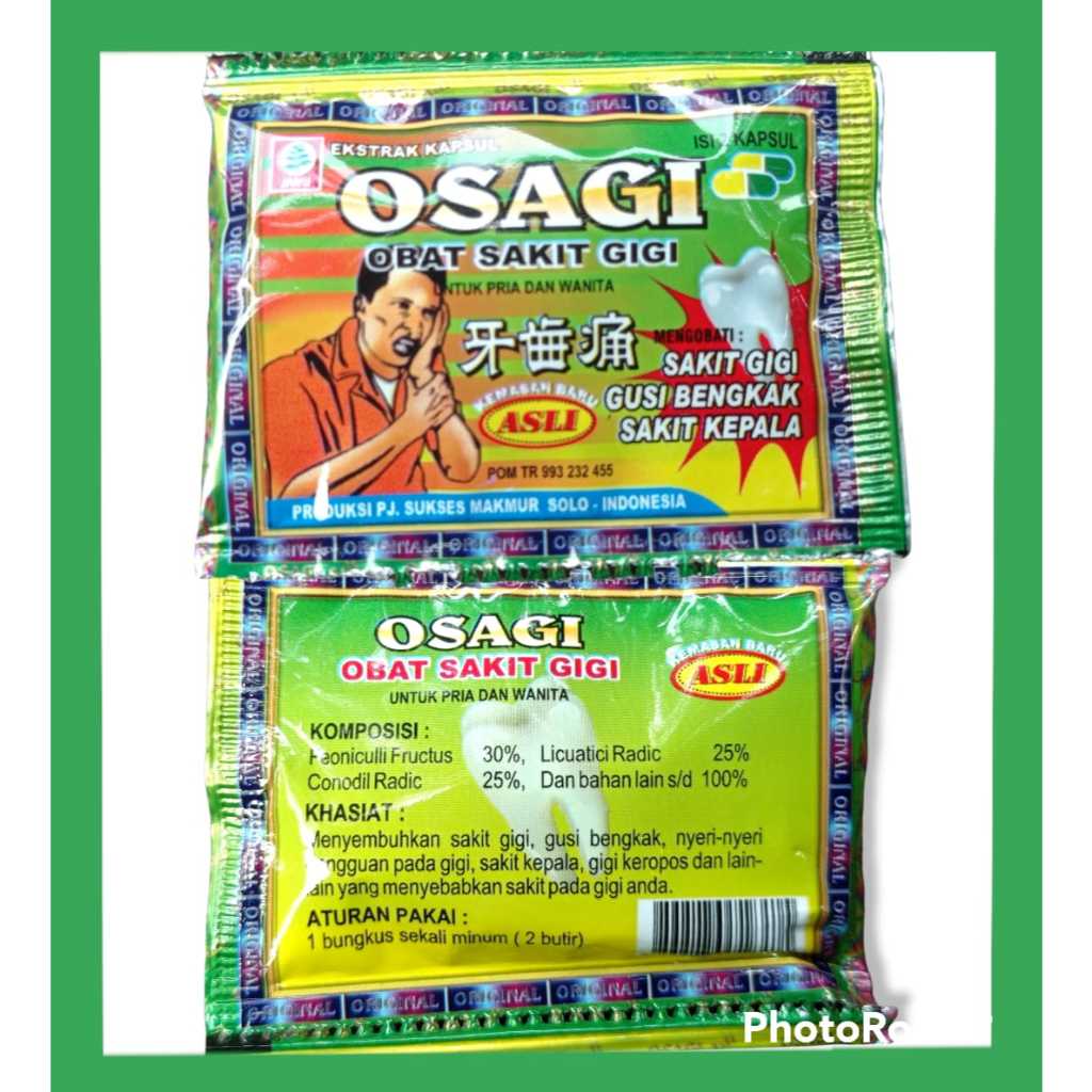 Ekstrak Kapsul Osagi Obat Sakit Gigi, Osagi Ijo, Jamu Osagi Kapsul, Obat Gusi Bengkak, Obat Sakit Ke
