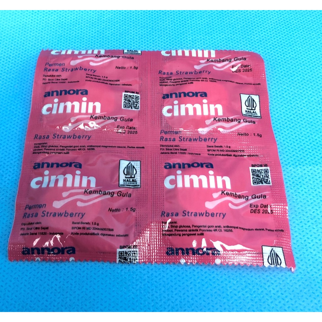 Annora Cimin Permen Jelly Buah - Camilan Kenyal Rasa Mangga & Strawberry