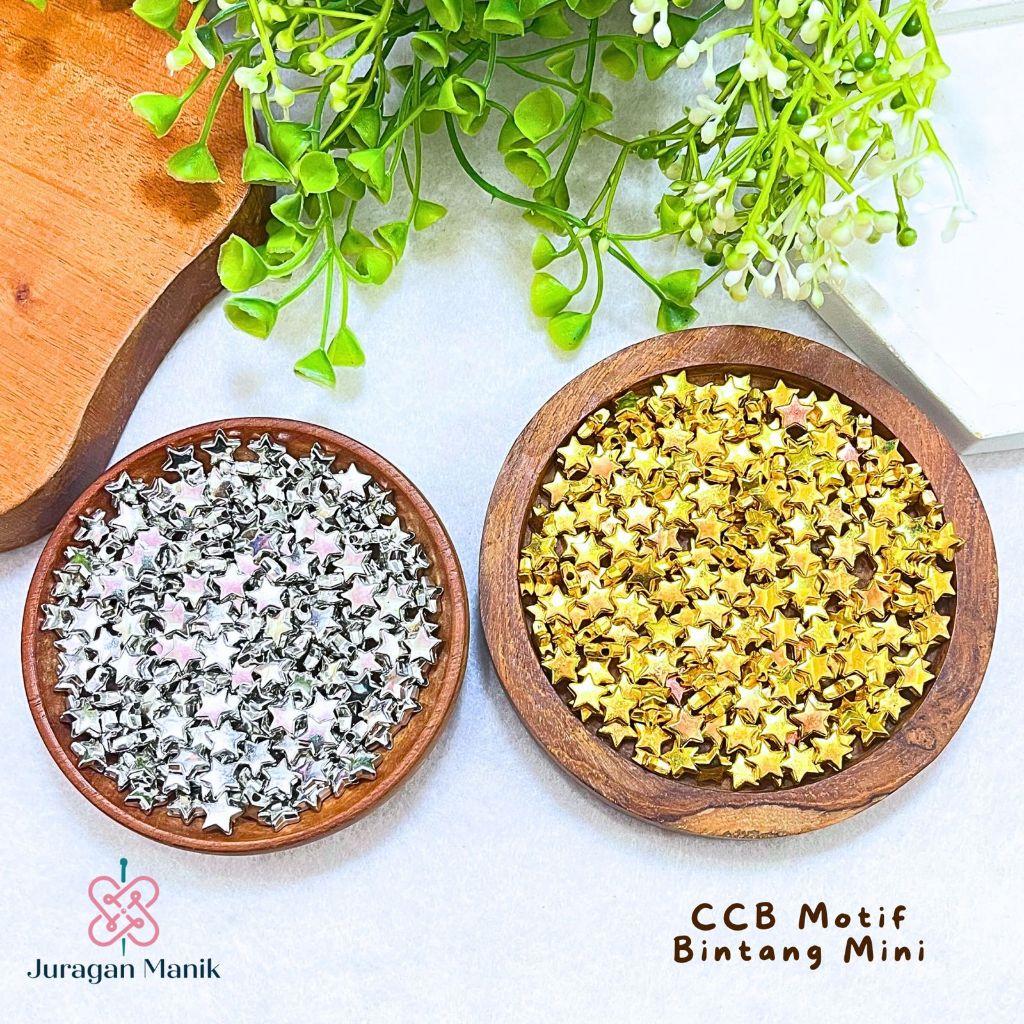 20gram MANIK MOTE CCB NIKEL GOLD MOTIF BINTANG