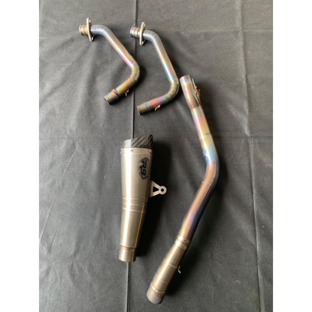 COD knalpot r9 h2 titanium full sistem cbr 250rr