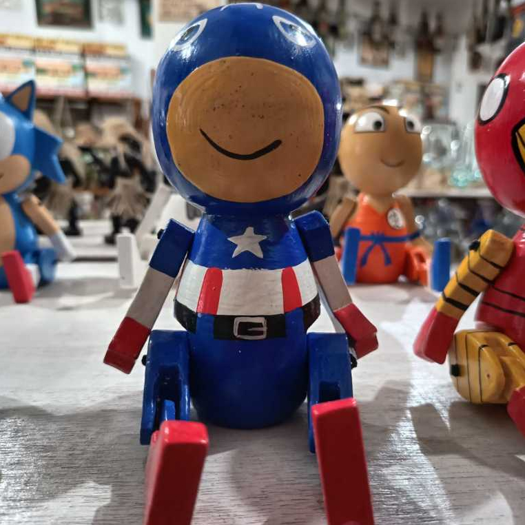 Boneka Kayu/ Boneka Kemasan/ Boneka Karakter/ Mainan Anak/ Hero