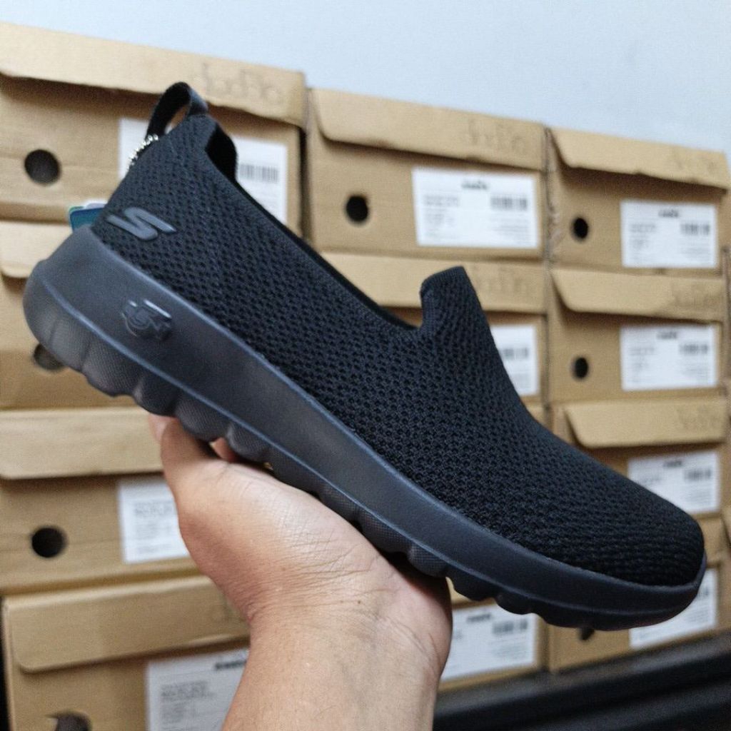 Sepatu Skechers Go Walk Joy Joselin Black Slip On Original Sport Station