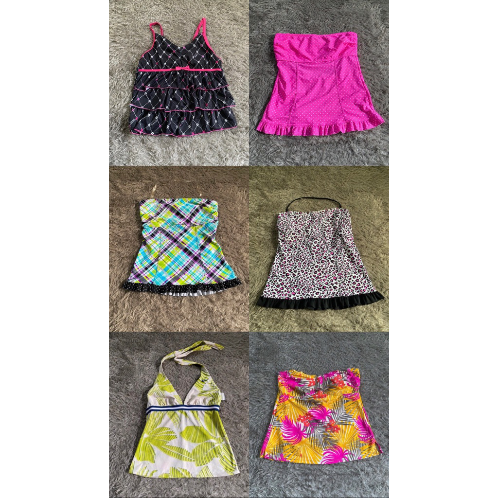BATCH 2 (16-01) Tops /tanktop hatler or halter  v neck coquette y2k grunge ribbon emo punky punk got