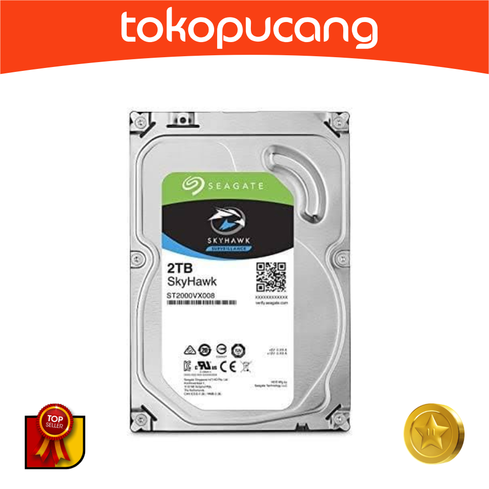 HARDISK 2 TB KHUSUS CCTV SEAGATE 2TB SKYHAWK MFI