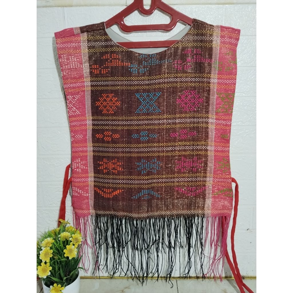 rompi ulos Batak Toba, outer ulos , rompi perempuan dewasa model celemek, rompi ulos vest kekinian

