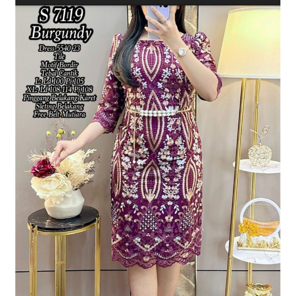 Dres tile dpan bordir