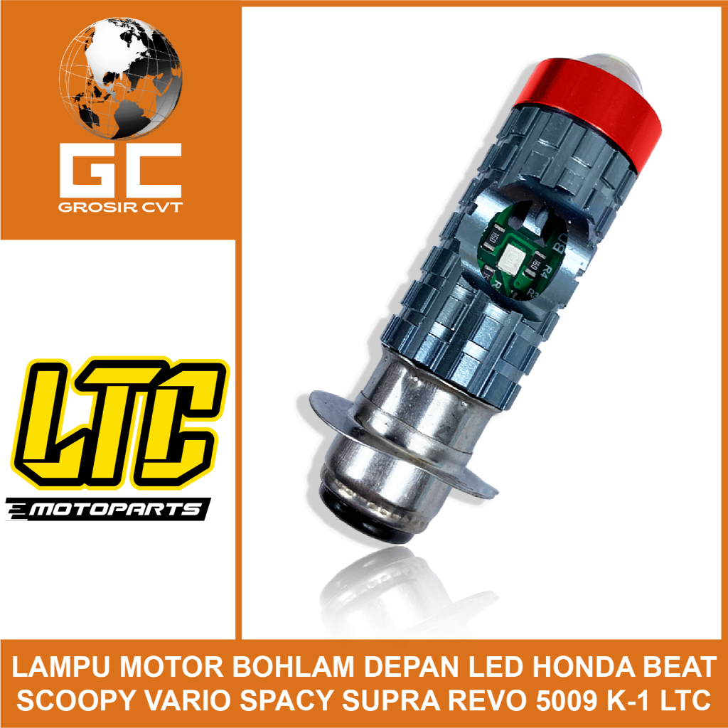 LTC Bohlam Lampu Depan LED Motor Honda Vario Beat Scoopy Spacy Supra Revo Blade Karisma Grand Legend