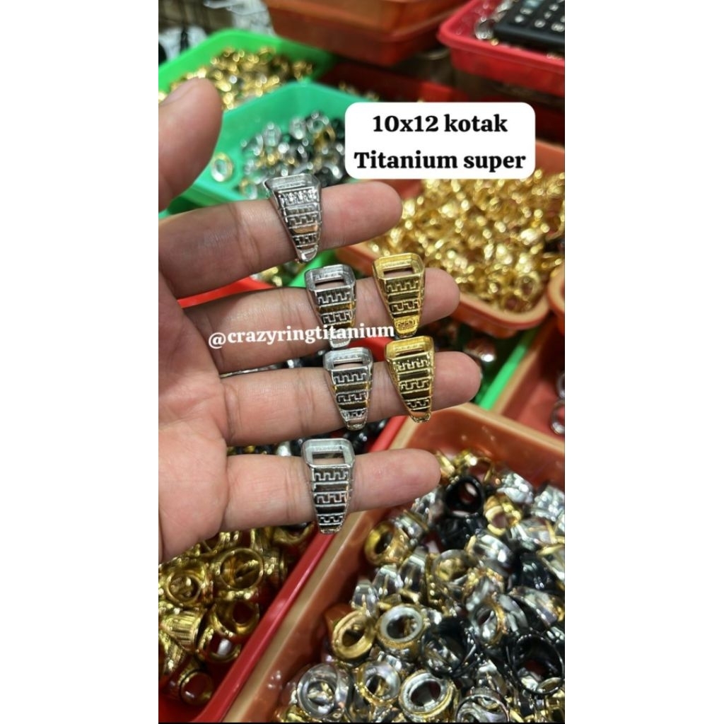 RING CINCIN TITANIUM SUPER KOTAK 10x12