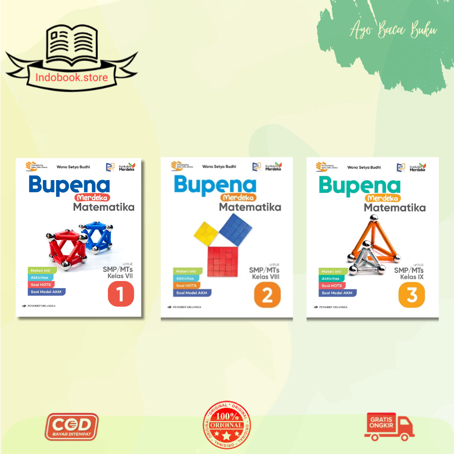 Buku BUPENA MATEMATIKA SMP KLS.7 8 9/KM-Penerbit Erlangga
