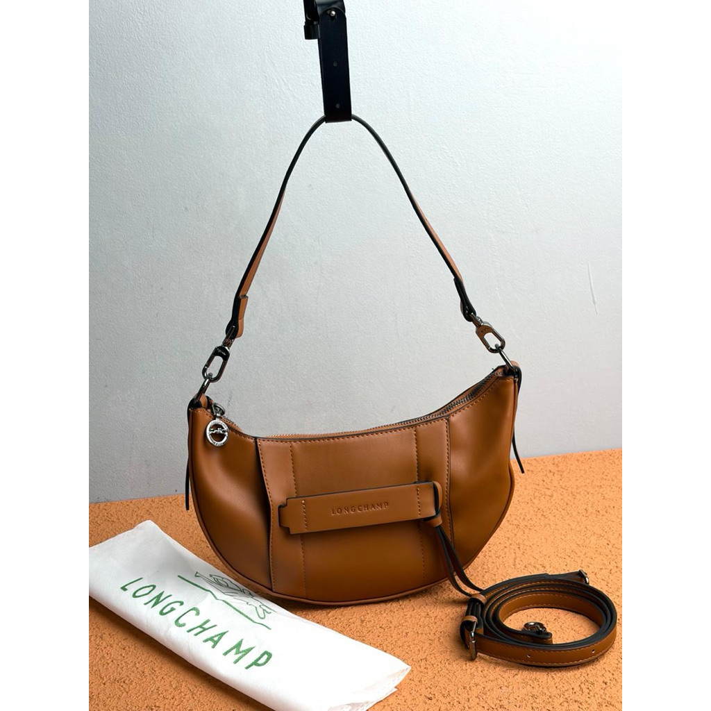 TAS SELEMPANG WANITA HALF MOON 3D CROSSBODY KULIT PREMIUM 27cm